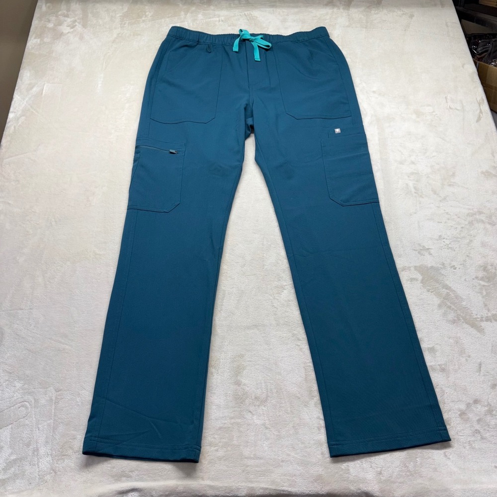 Figs Mens Cairo Cargo Scrub Pants Caribbean Blue Technical Collection TM3001 L
